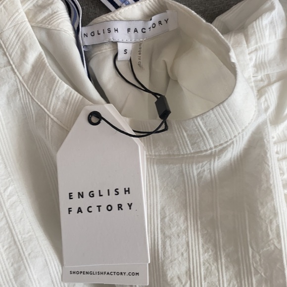 English Factory Short Sleeve Ruffle Shift Dress - Picture 9 of 10